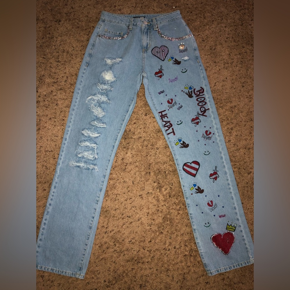 The bloody heart boy jeans
